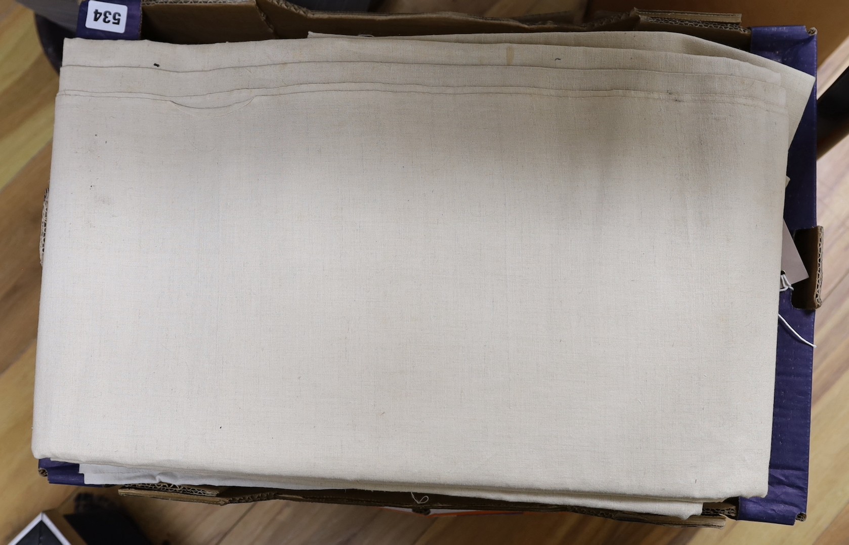 Two boxes of French provincial sheets